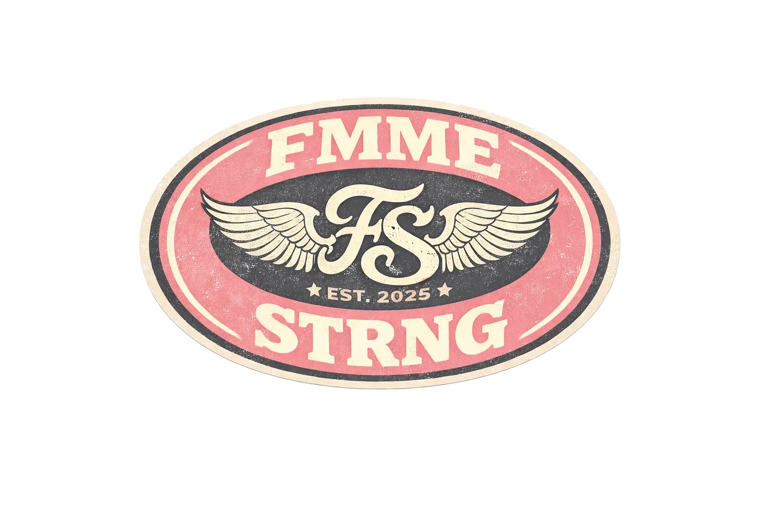 Fmme Strng winged FS logo, established 2025